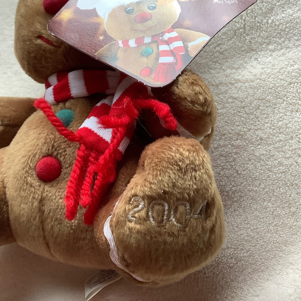 SEARS Vintage Holiday Plush 7 Pce Set 1999 to 2005 Stuffed Animal Christmas Lot - Picture 15 of 16